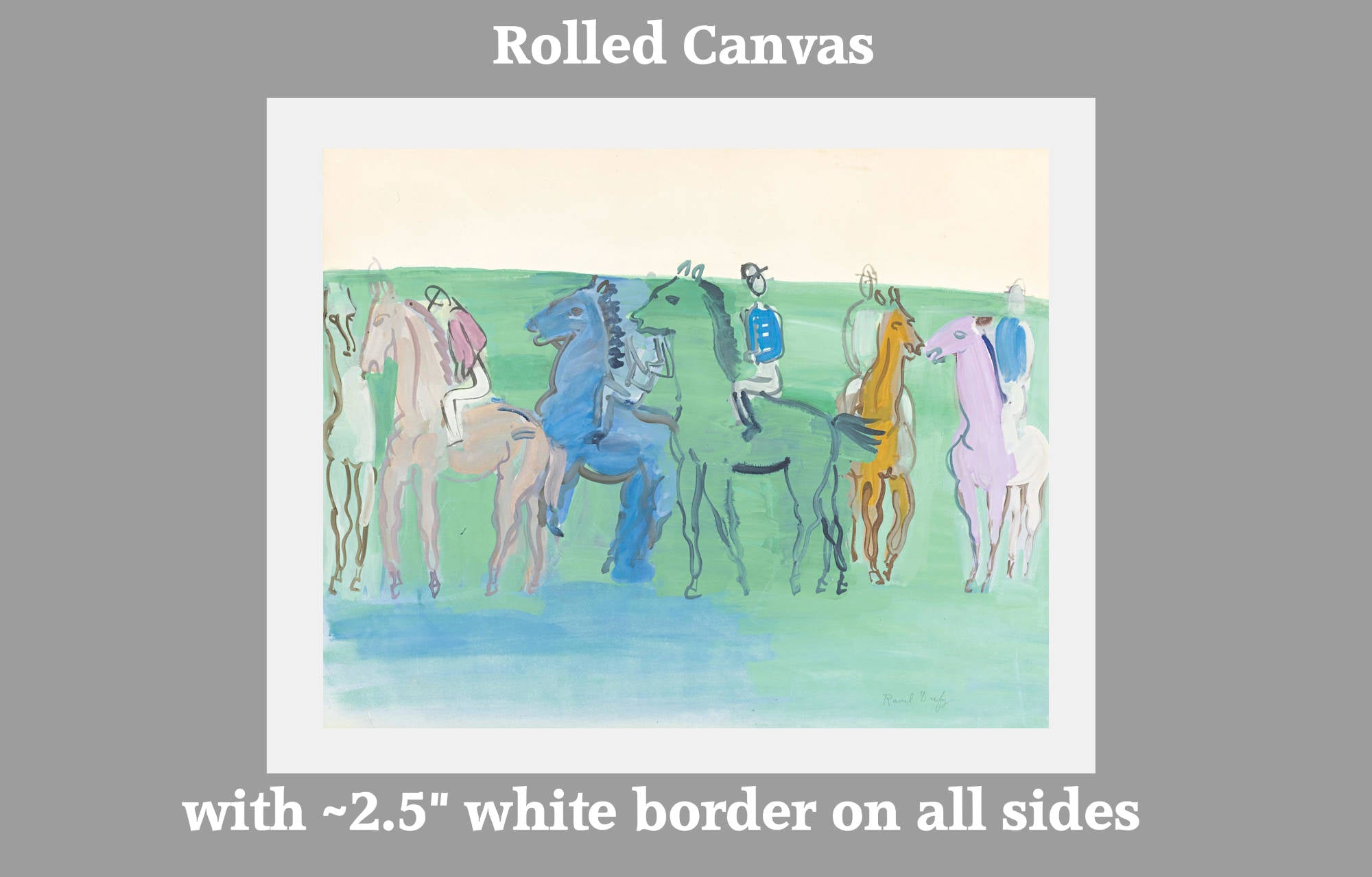 Raoul Dufy Print – Groupe De Jockeys Et Chevaux