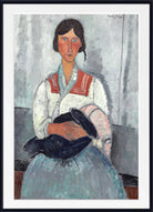 Amedeo Modigliani Wall Art Print : Gypsy Woman with Baby (1919)