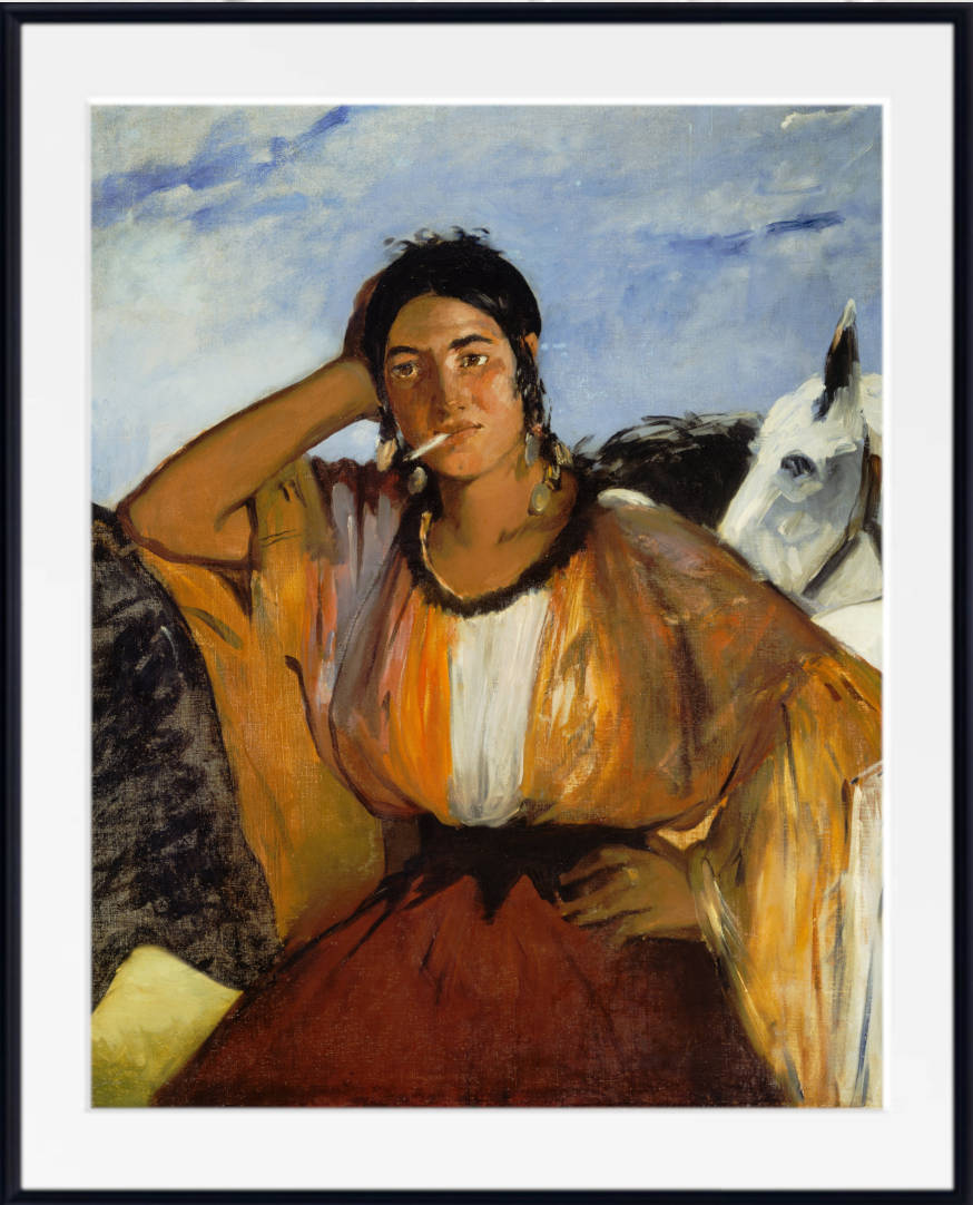 Édouard Manet Print : Gypsy with a Cigarette