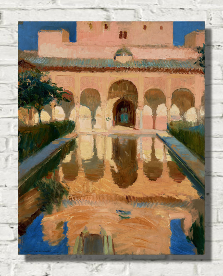 Joaquín Sorolla Print, Hall of the Ambassadors, Alhambra, Granada