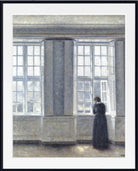 Wilhelm Hammershoi Fine Art Print,Tall Windows