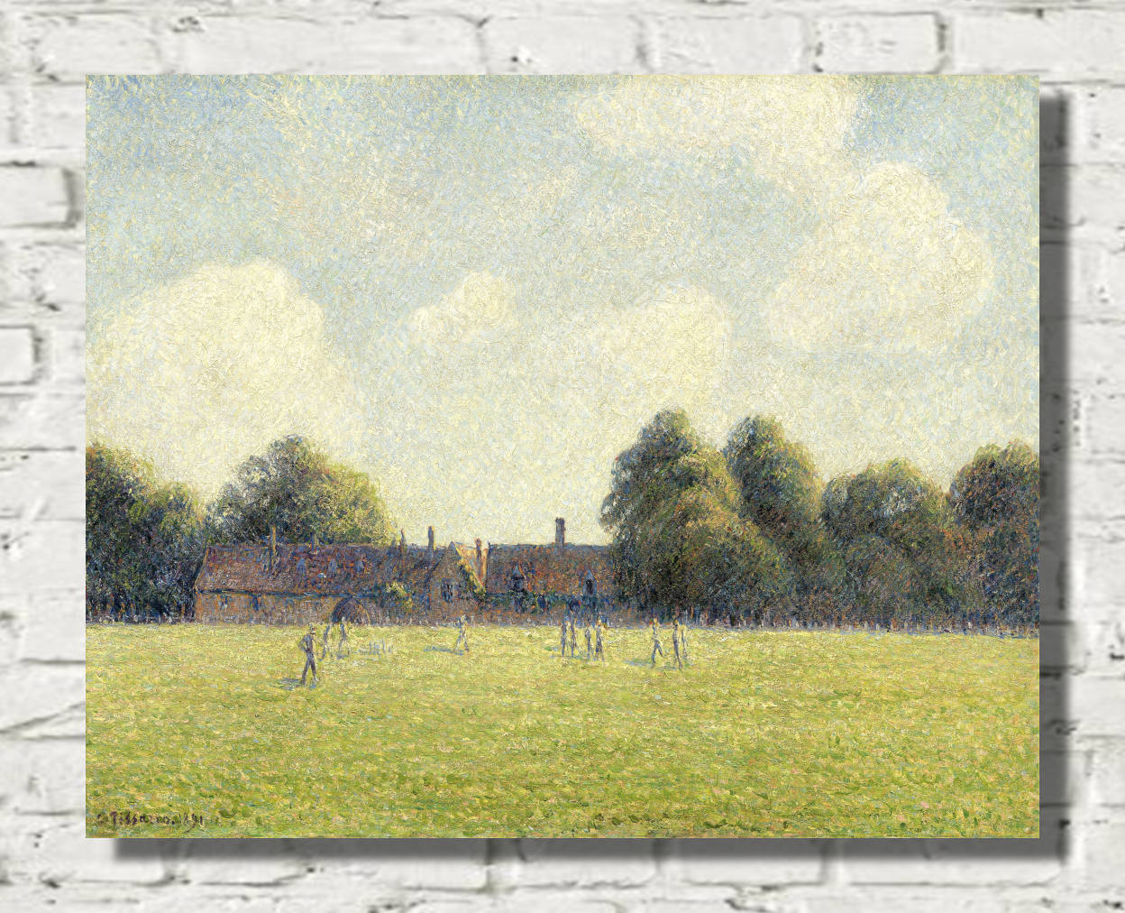 Camille Pissarro Print, Hampton Court Green (1891)