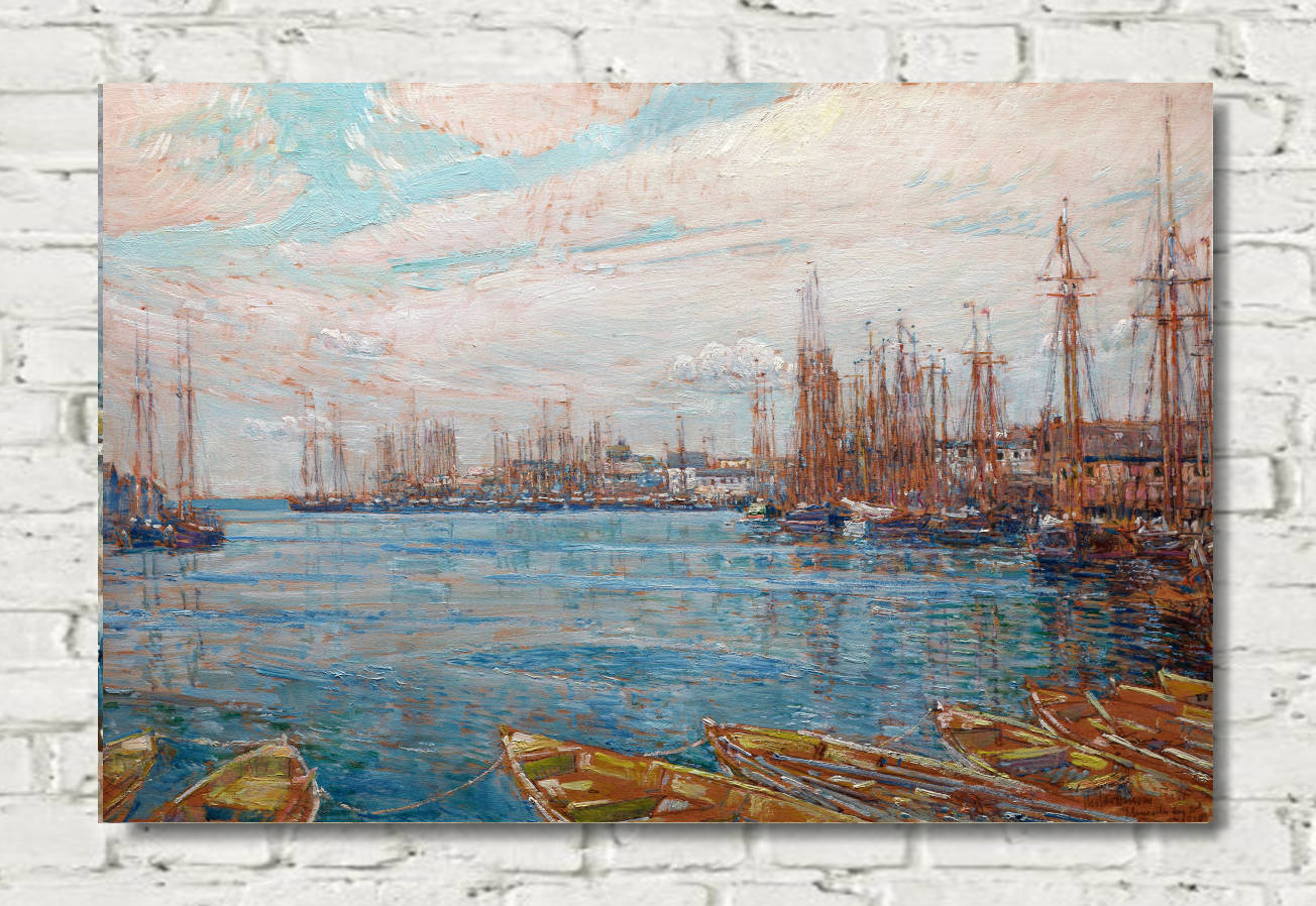 Frederick Childe Hassam Print : Harbor of a Thousand Masts (1919)