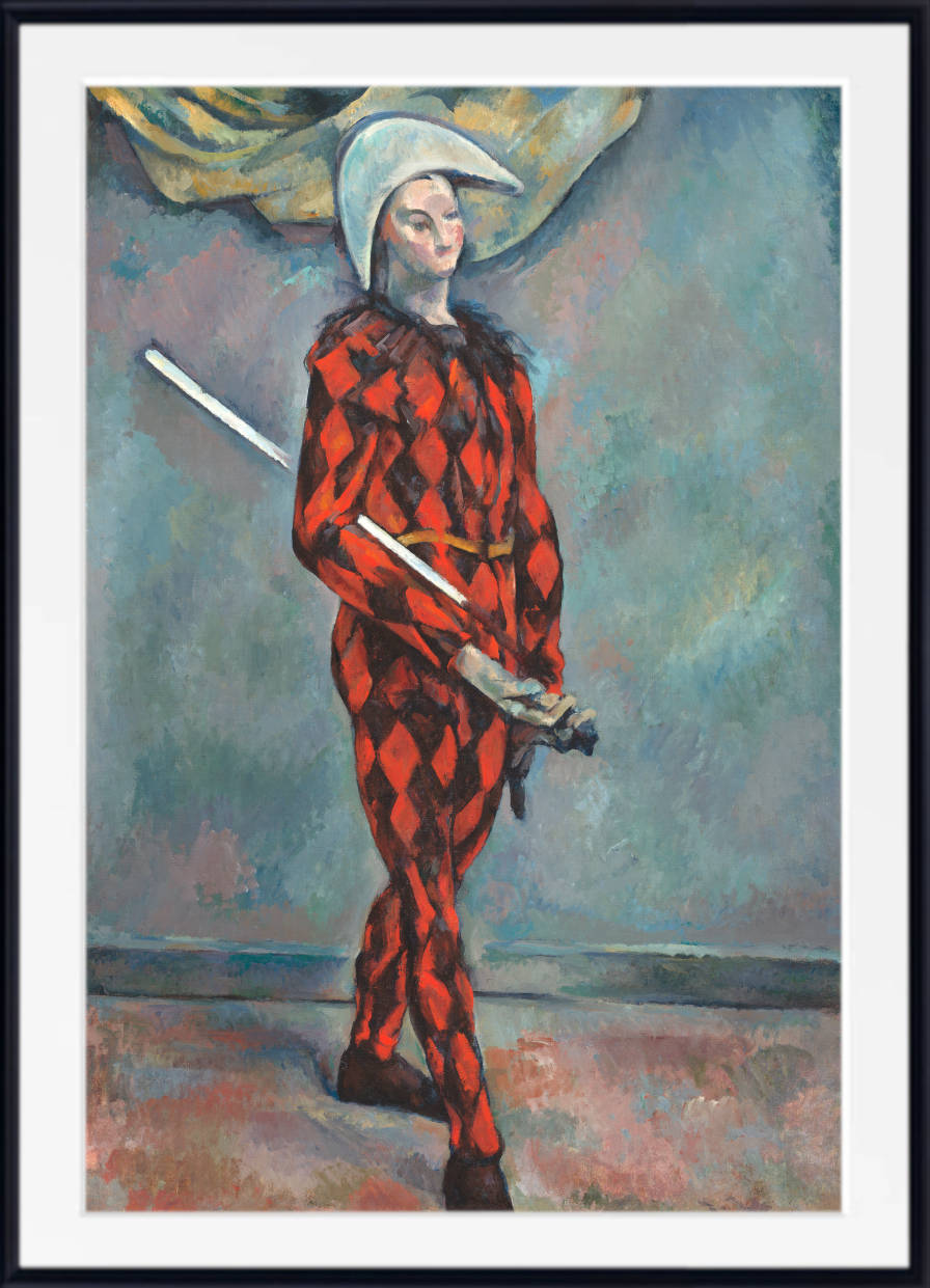 Paul Cézanne Post-Impressionist Fine Art Print, Harlequin