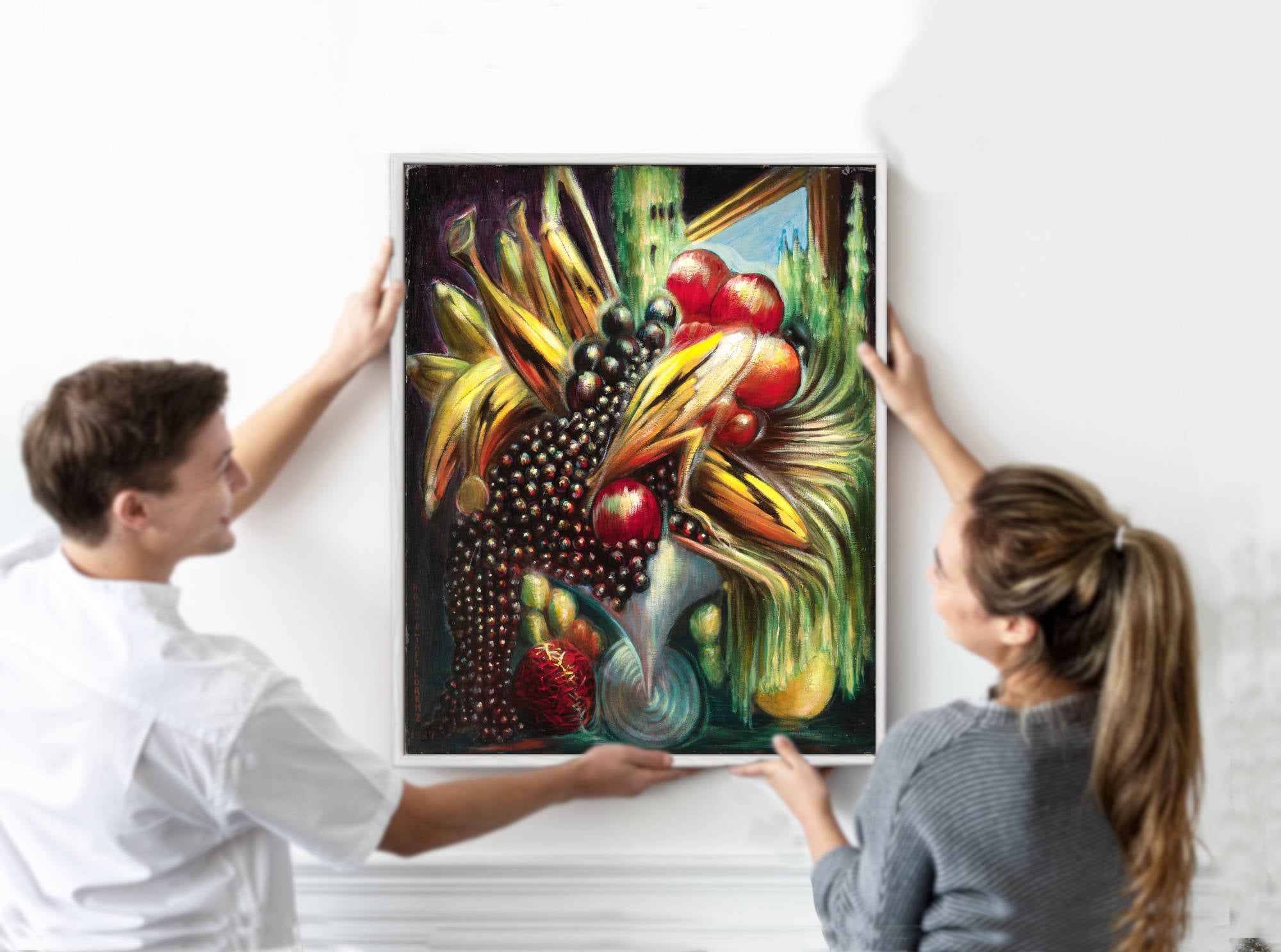 Howard Taft Lorenz Print, Harvest Still Life (1937)