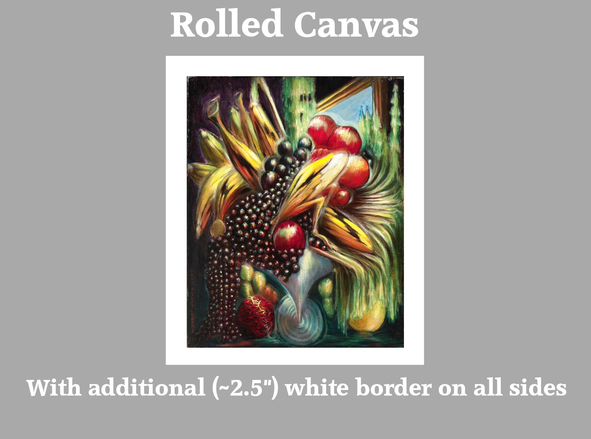 Howard Taft Lorenz Print, Harvest Still Life (1937)