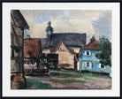 Otto Geigenberger Print, Houses in Franconia (Burgelern Castle in the Bamberg district) (1944)