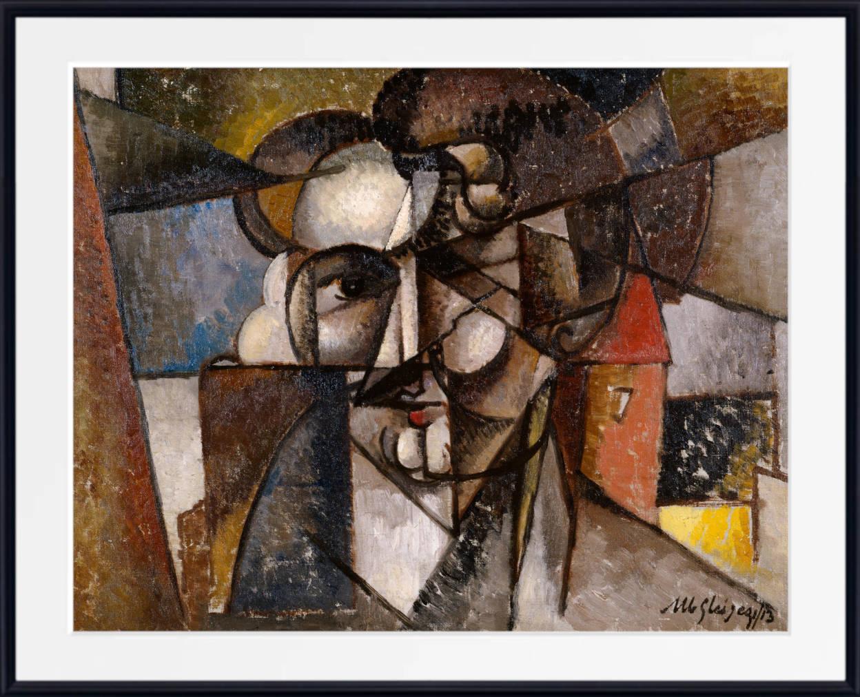 Albert Gleizes Abstract Art Print, Head in a Landscape