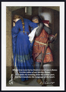 Desire, Samuel Taylor Coleridge Poem, Hellelil and Hildebrand Meeting on the Turret Stairs by Frederic William Burton