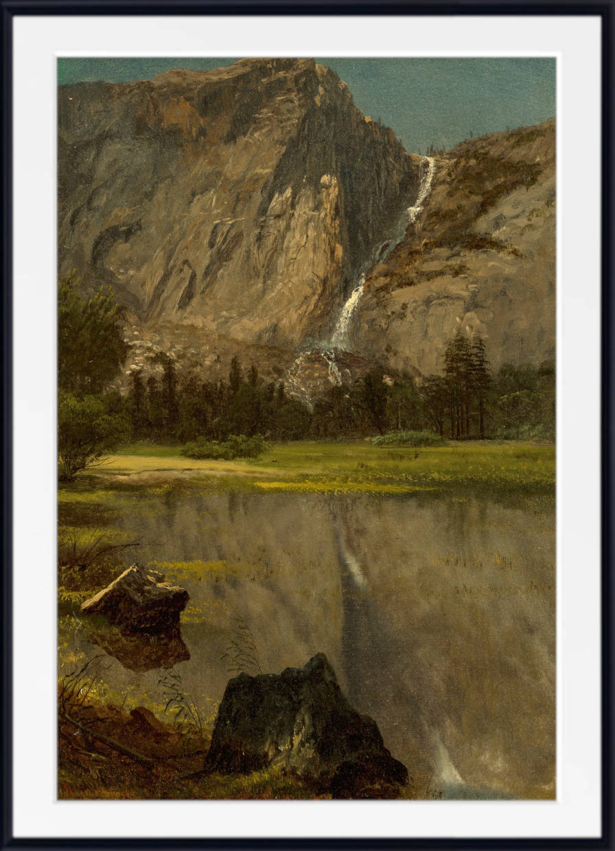 Albert Bierstadt Print : Hetch Hetchy Falls,California