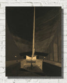 Léon Spilliaert Print, The airship Belgique II in its shed (1910)