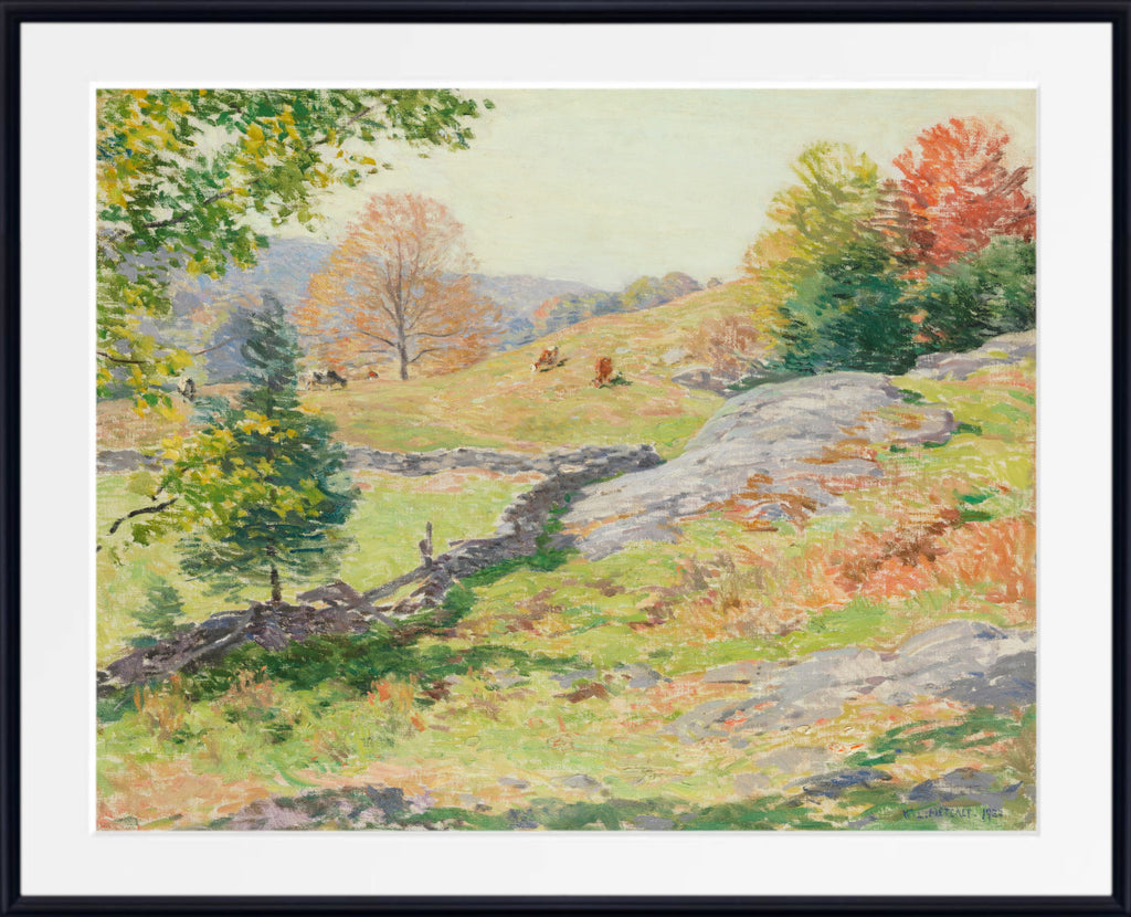 Hillside Pastures, September by Willard Metcalf