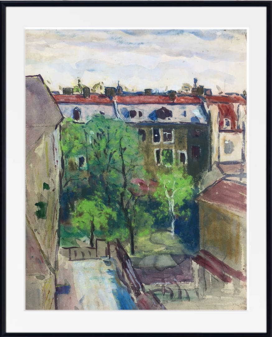 Otto Geigenberger Print, Hinterhof (Backyard)