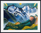 August Babberger Print, High mountain landscape with Scheerhorn (1920)