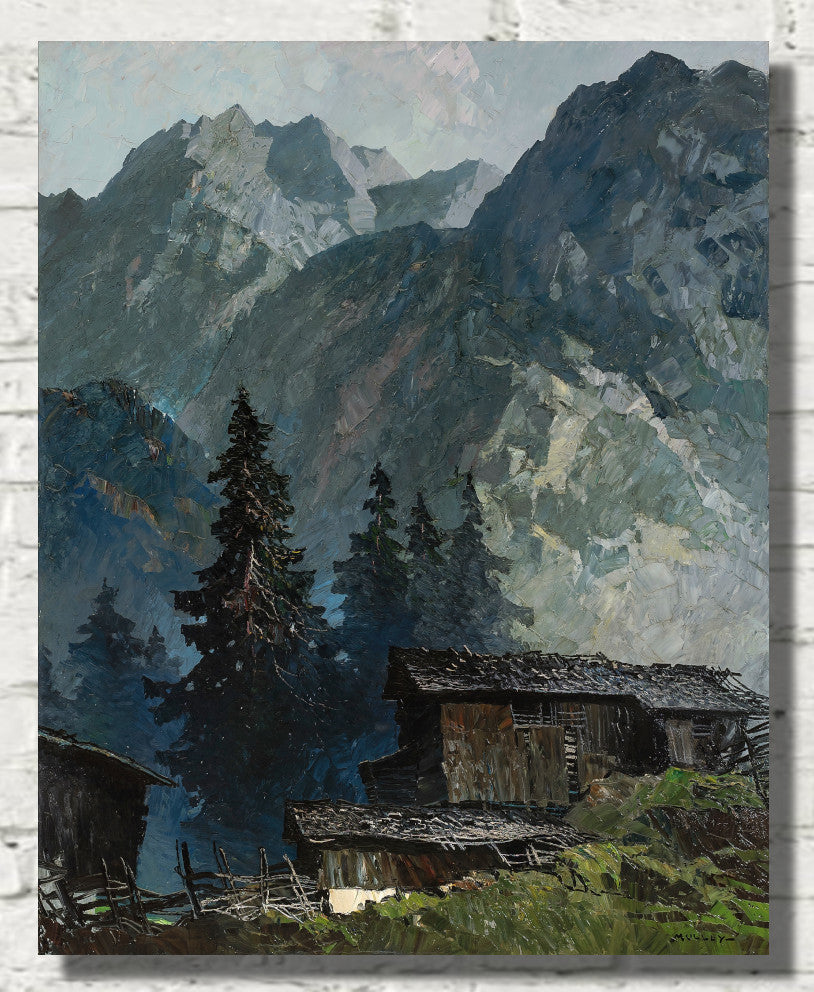 Hochleger in the mountain forest (1938), Oskar Mulley Fine Art Print