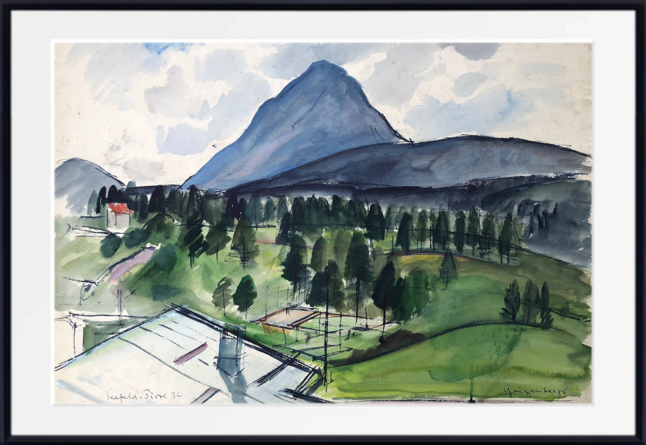 Otto Geigenberger Print, Hohe Munde near Seefeld in Tyrol (1932)