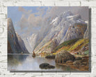 Karl Kaufmann Print, (Holmstedt) Fjord landscape