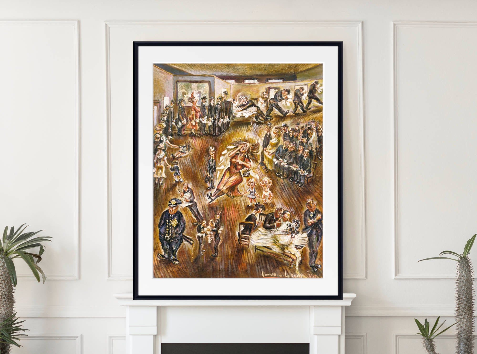 Howard Taft Lorenz Print, Home Relief Bureau (1940)