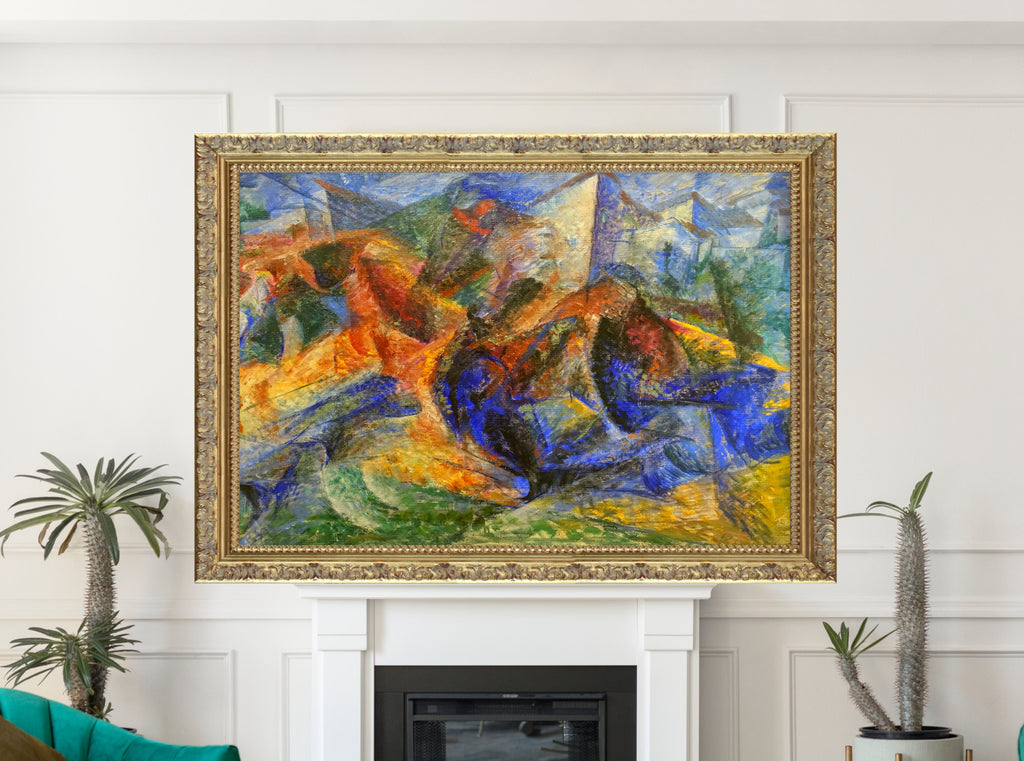Horse, Rider and Apartment, Umberto Boccioni