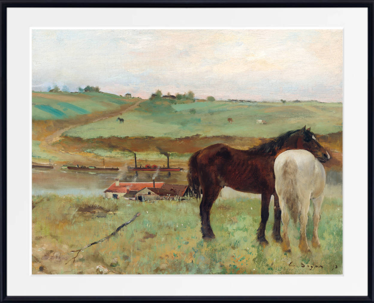 Edgar Degas, Fine Art Print : Horse in a Meadow