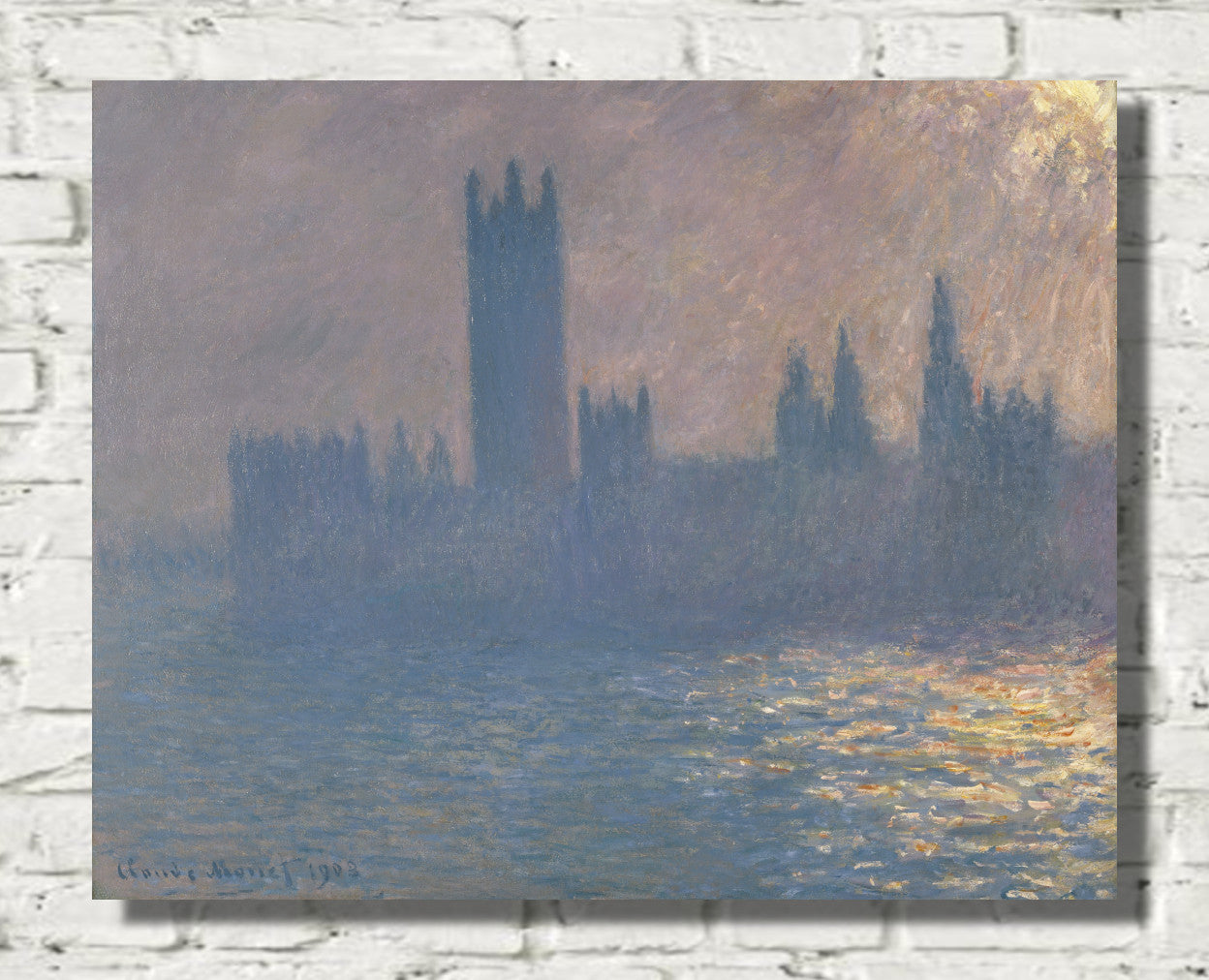 Houses of Parliament, Sunlight Effect by Claude Monet