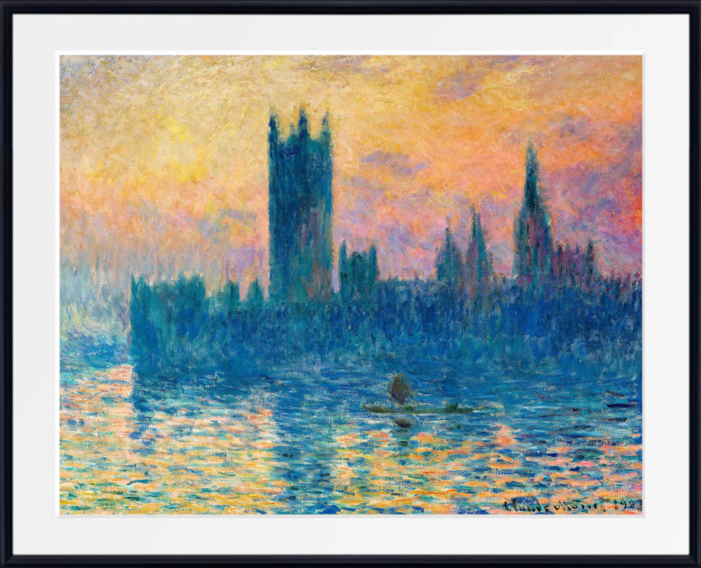 Houses of Parliament, at sunset by Claude Monet