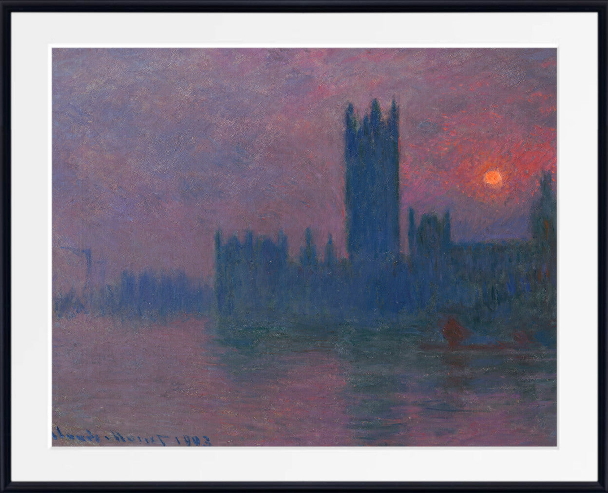 Houses of Parliament, the Setting Sun by Claude Monet