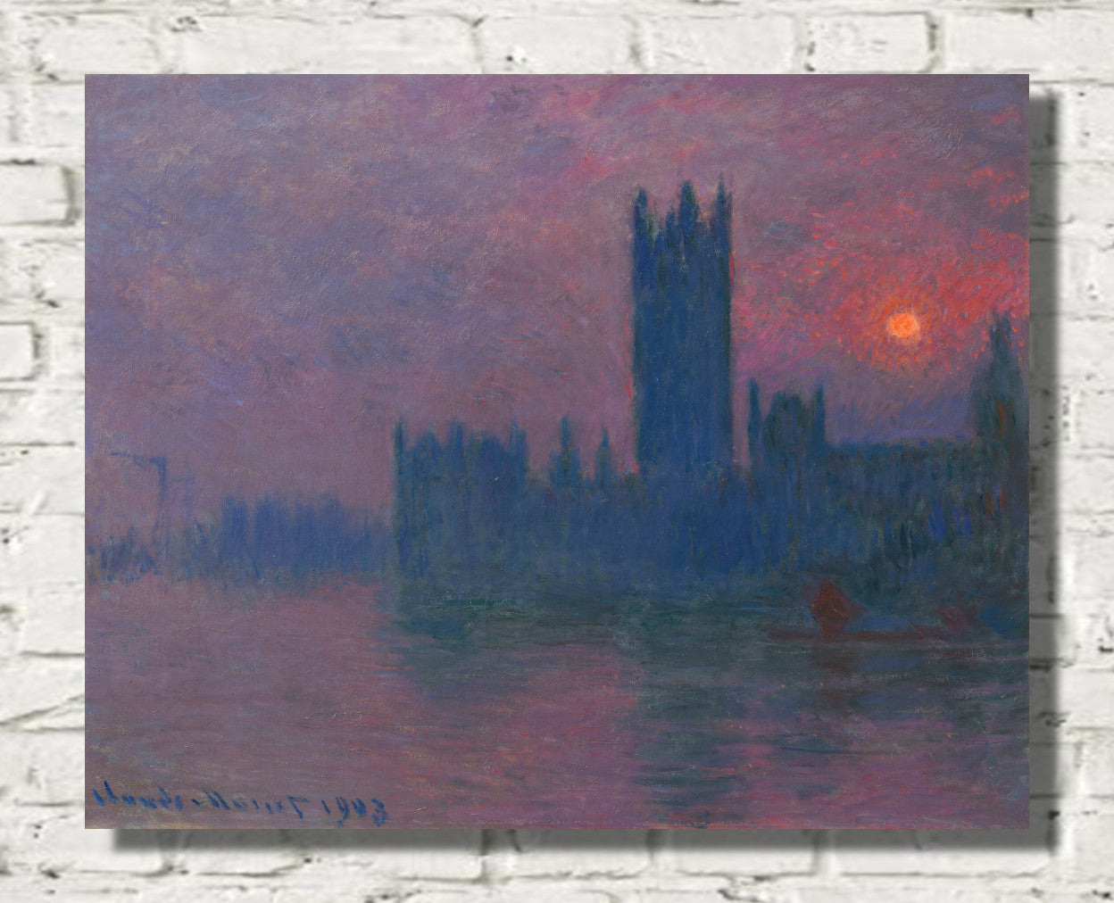 Houses of Parliament, the Setting Sun by Claude Monet