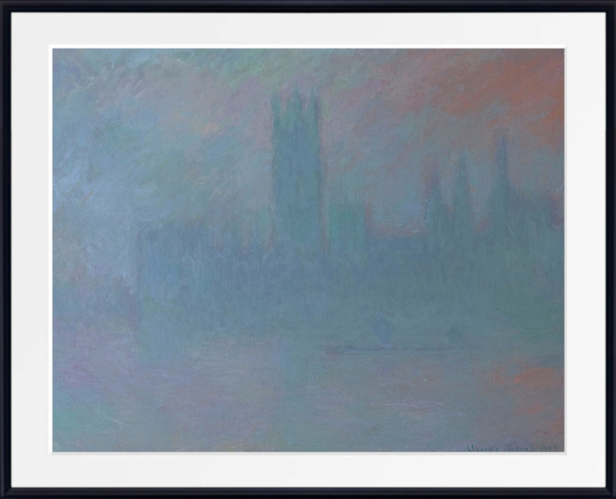 Houses of Parliament in the Fog by Claude Monet