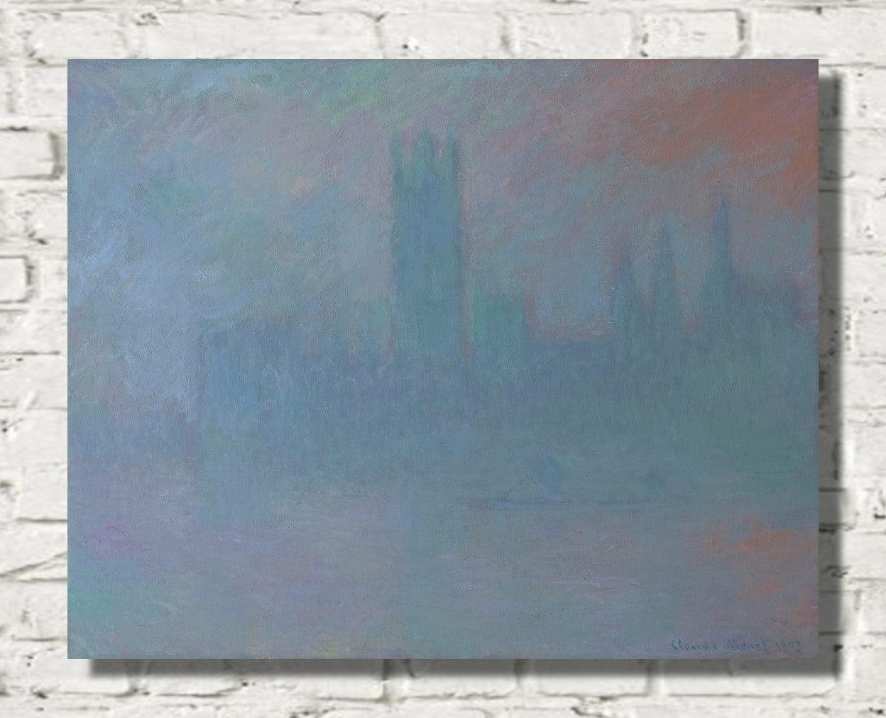 Houses of Parliament in the Fog by Claude Monet