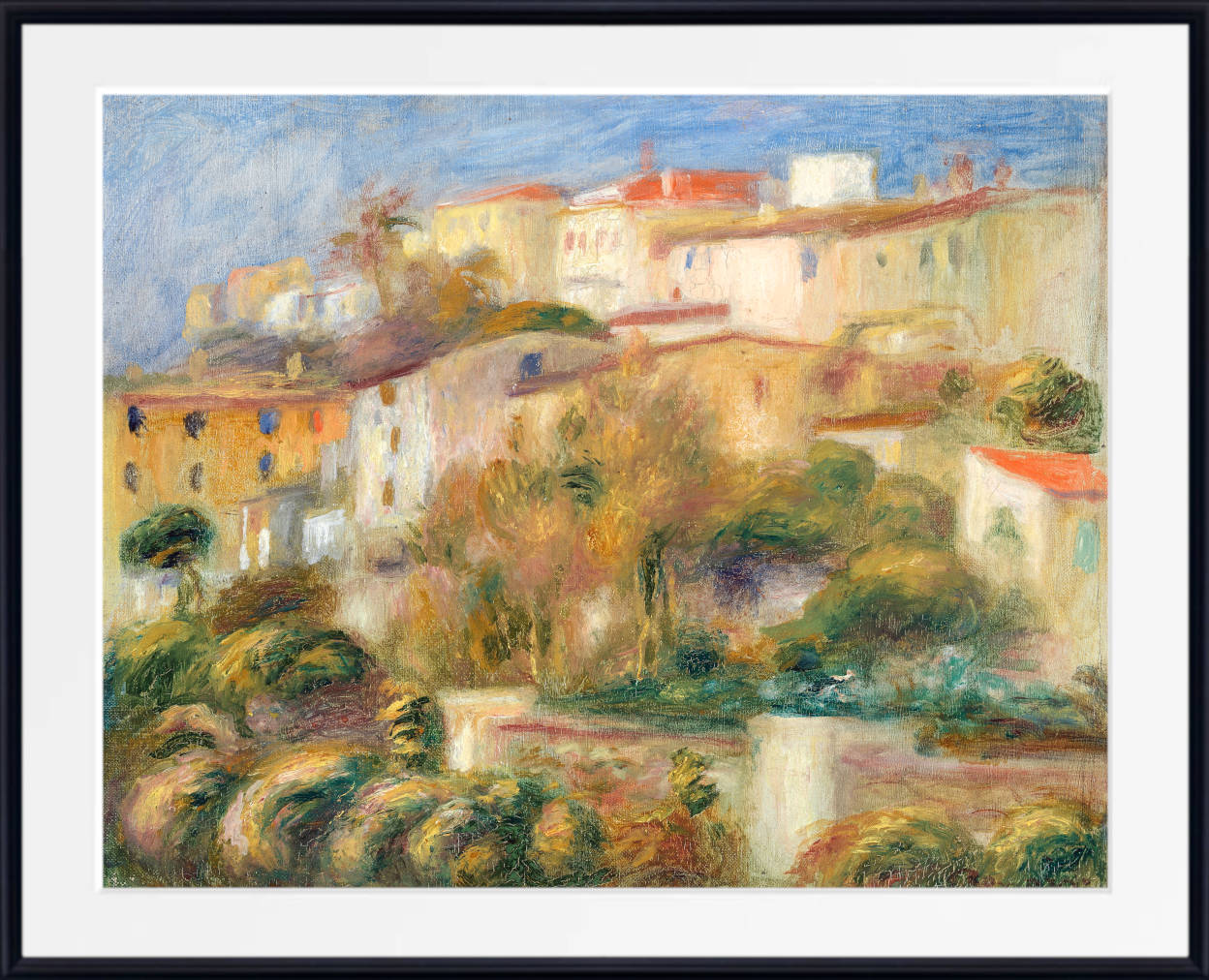 Renoir Print, Houses on a Hill (Groupe de maisons sur un coteau) (1908)