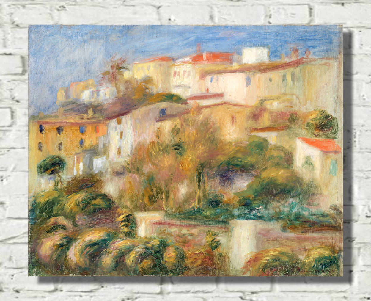 Renoir Print, Houses on a Hill (Groupe de maisons sur un coteau) (1908)