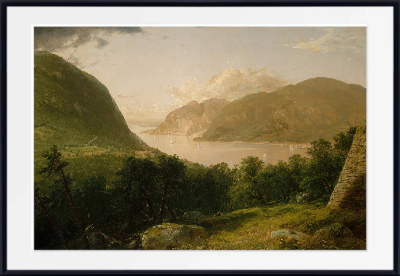 Hudson River Scene, John Frederick Kensett Fine Art Print