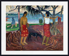 Paul Gauguin Print : I Raro te Oviri (Under the Pandanus) (1891)