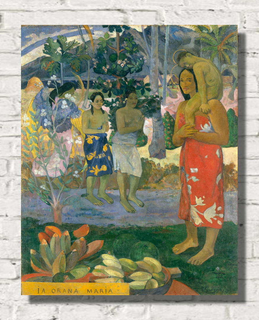 Paul Gauguin Print : Ia Orana Maria (Hail Mary) (1891)