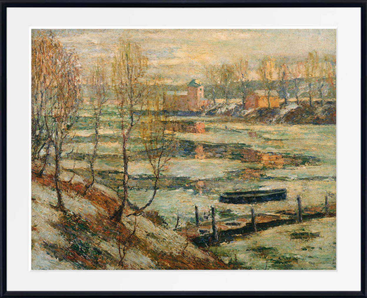 Ice in the River, Ernest Lawson Fine Art Print