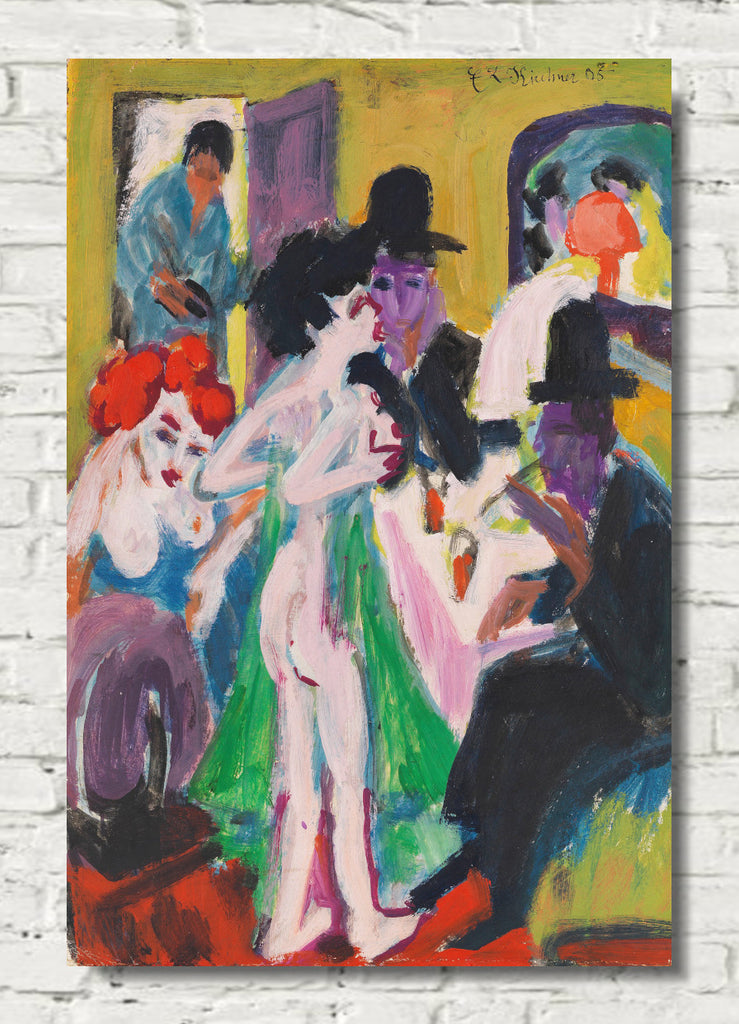 In the brothel by Ernst Ludwig Kirchner
