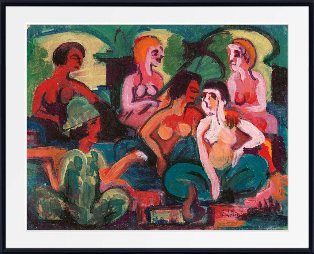 In the Palace of the Princesses (1922) by Ernst Ludwig Kirchner