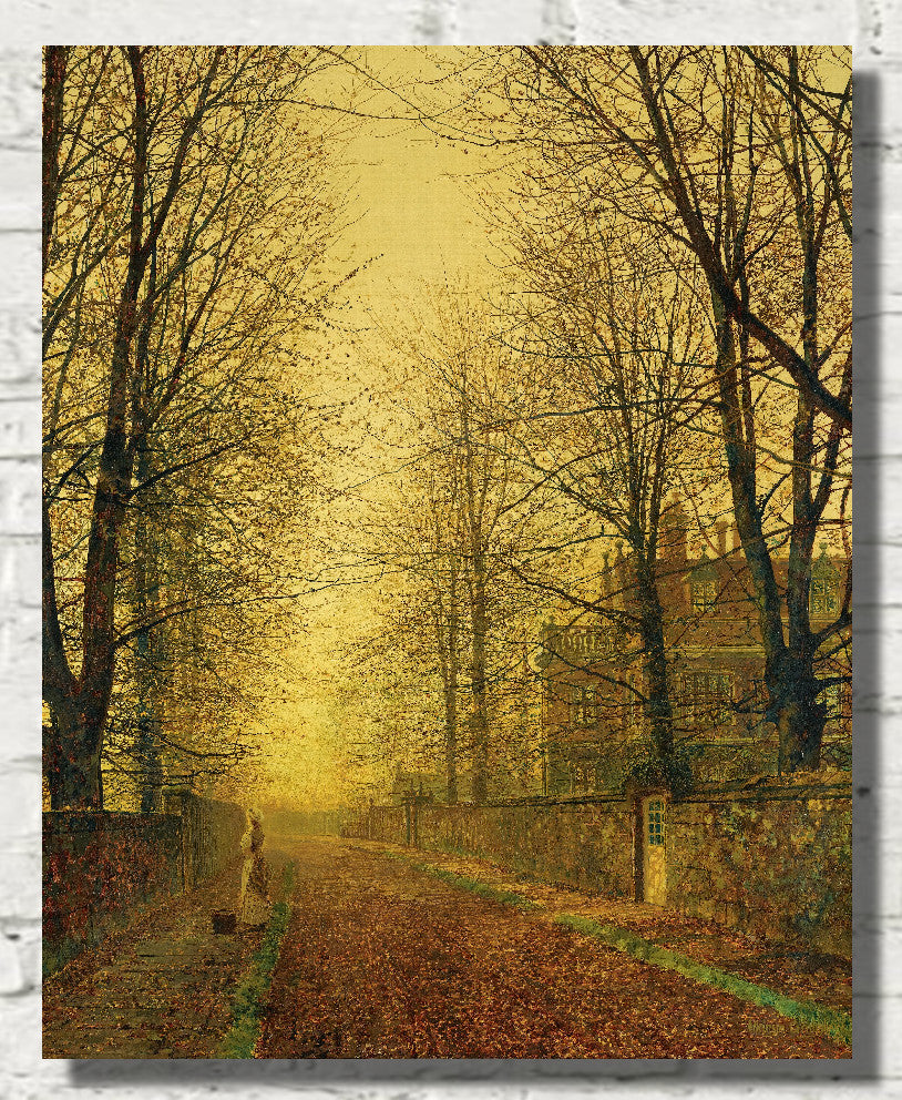 In Autumn’s Golden Glow, John Atkinson Grimshaw