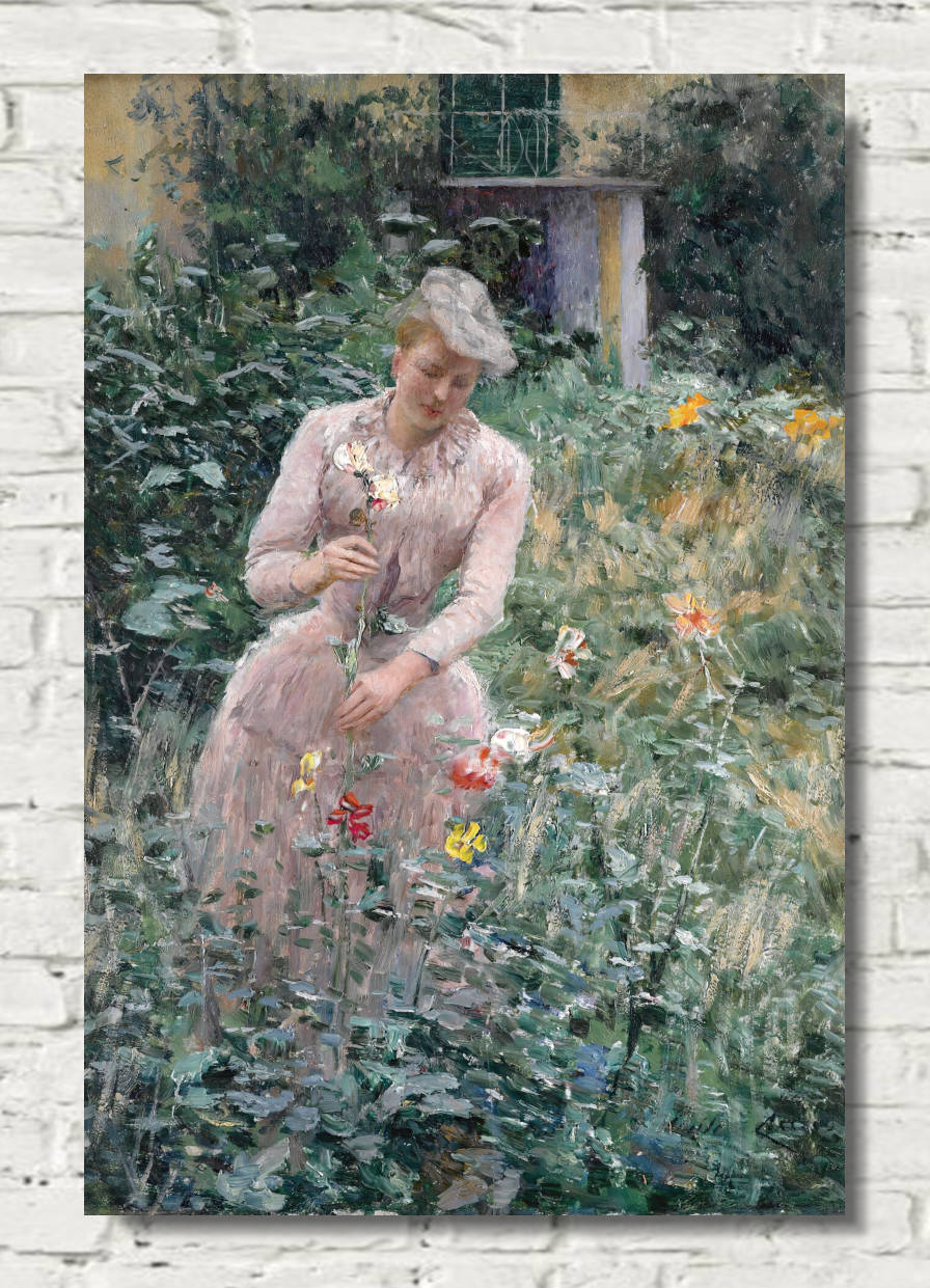 Emile Claus Print, In The Garden