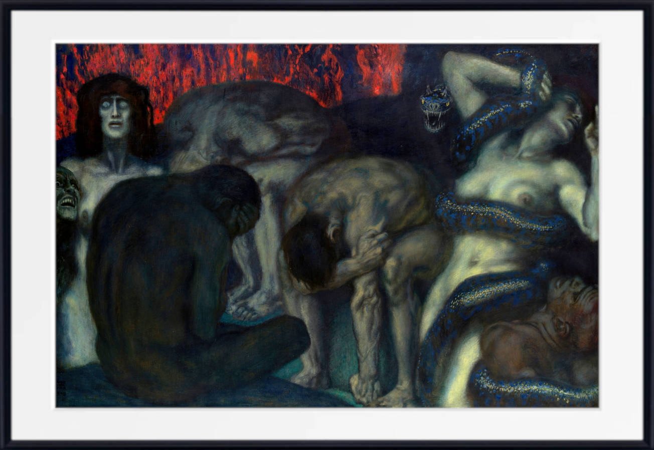 Franz Stuck Print, Inferno (1908)