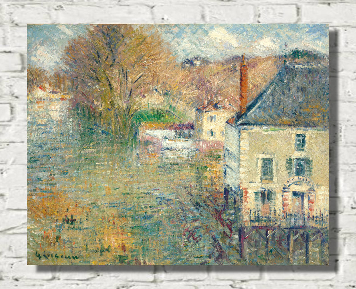 Gustave Loiseau Print, Flood in Giverny (1934-35)