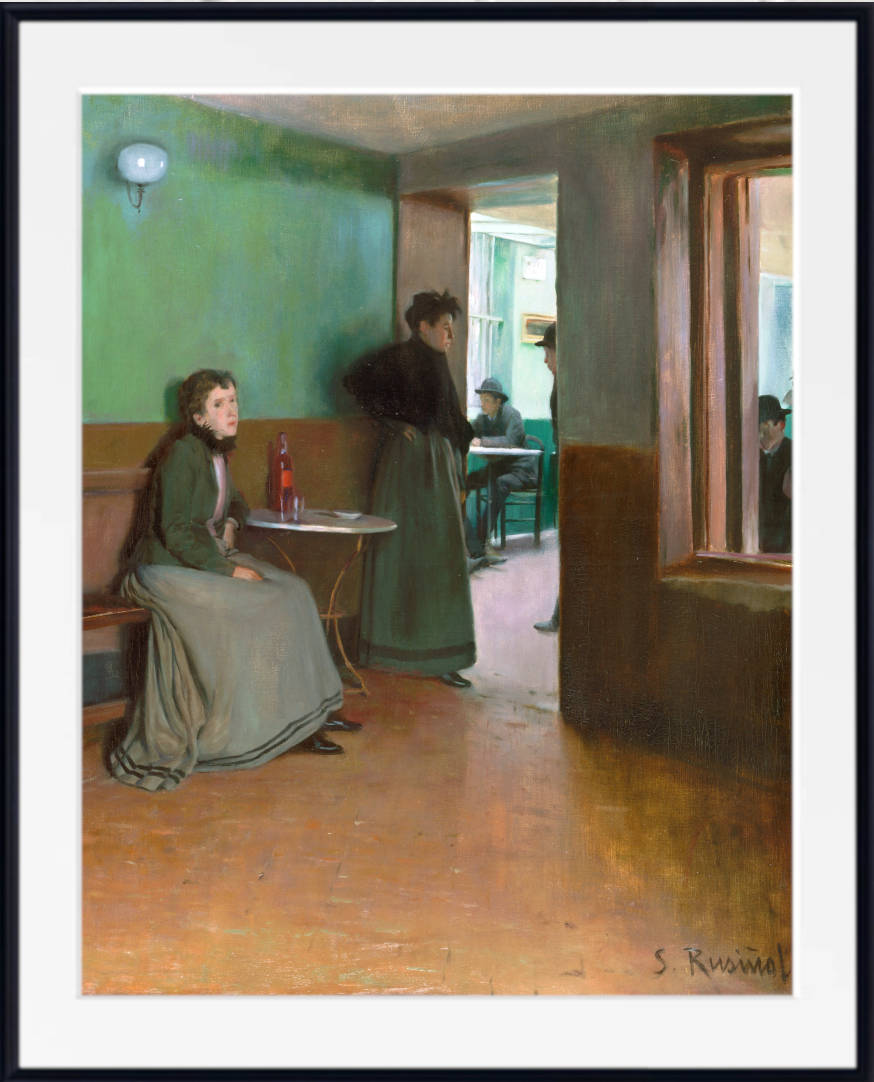 Santiago Rusinol Print, Interior Of A Café