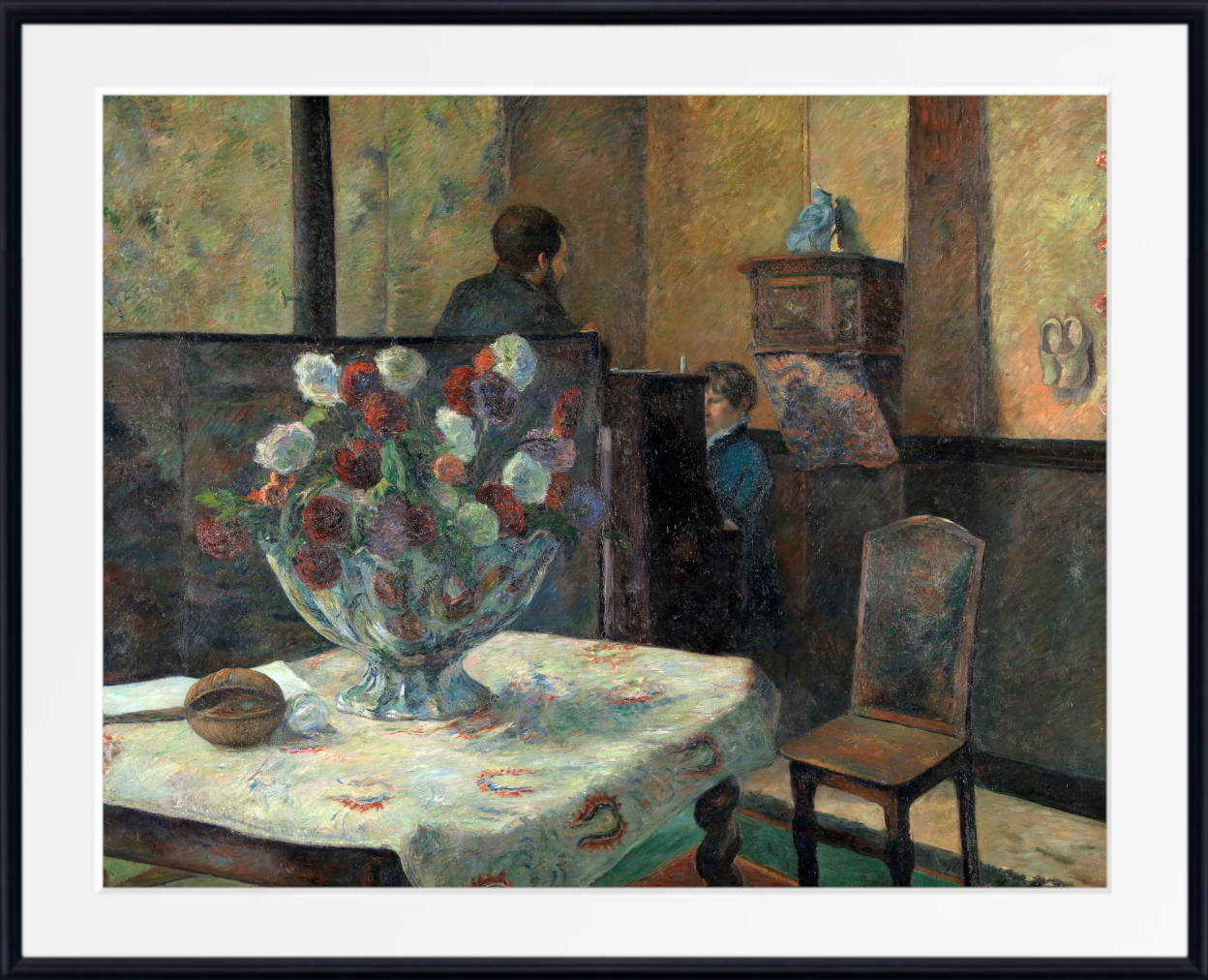 Paul Gauguin Print : Interior (1884)