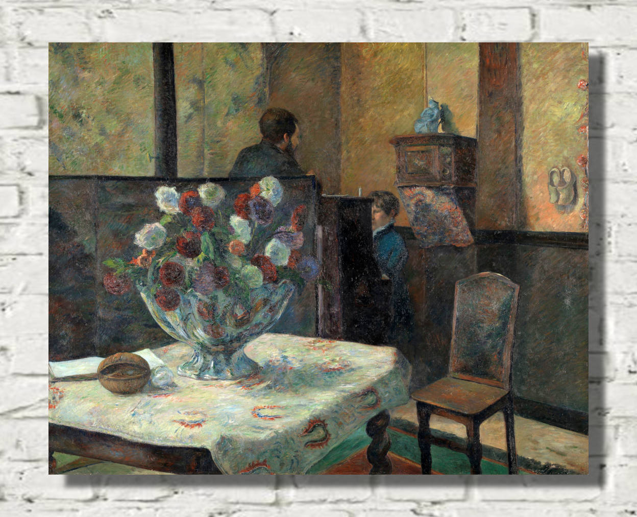 Paul Gauguin Print : Interior (1884)