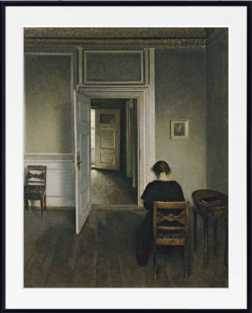 Wilhelm Hammershoi Fine Art Print, Interior, No. 30 Strandgade
