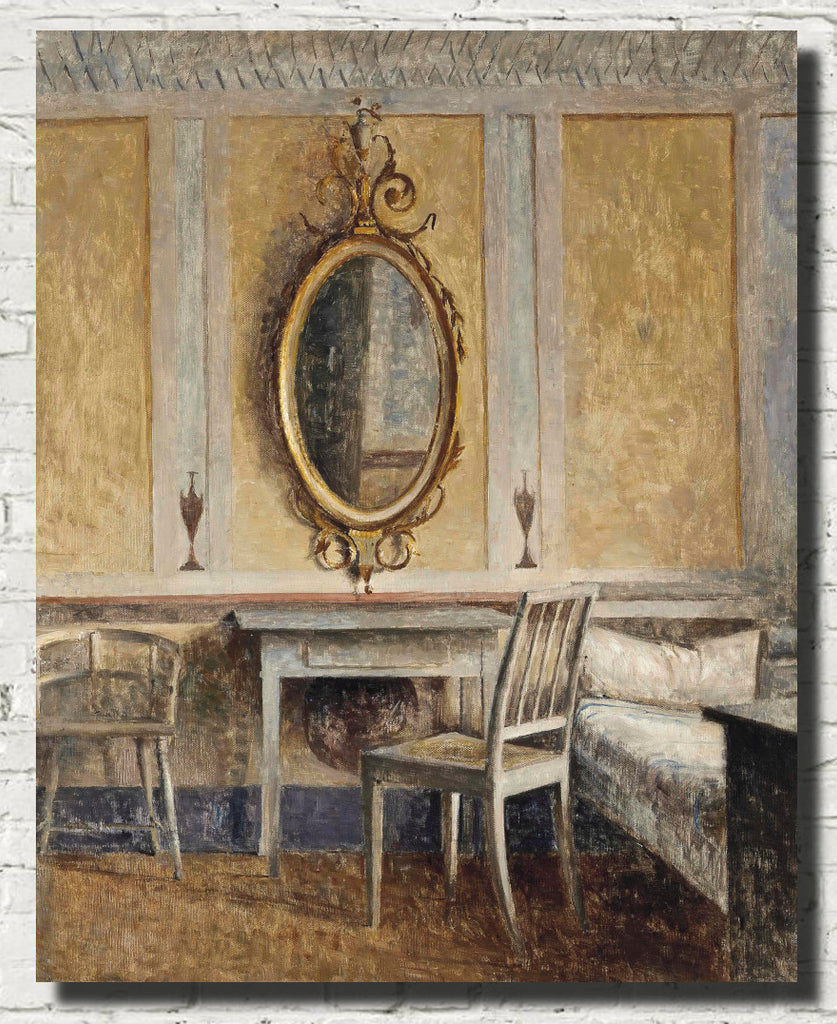 Peter Ilsted Fine Art Print, Interior at Liselund Gammel Slot