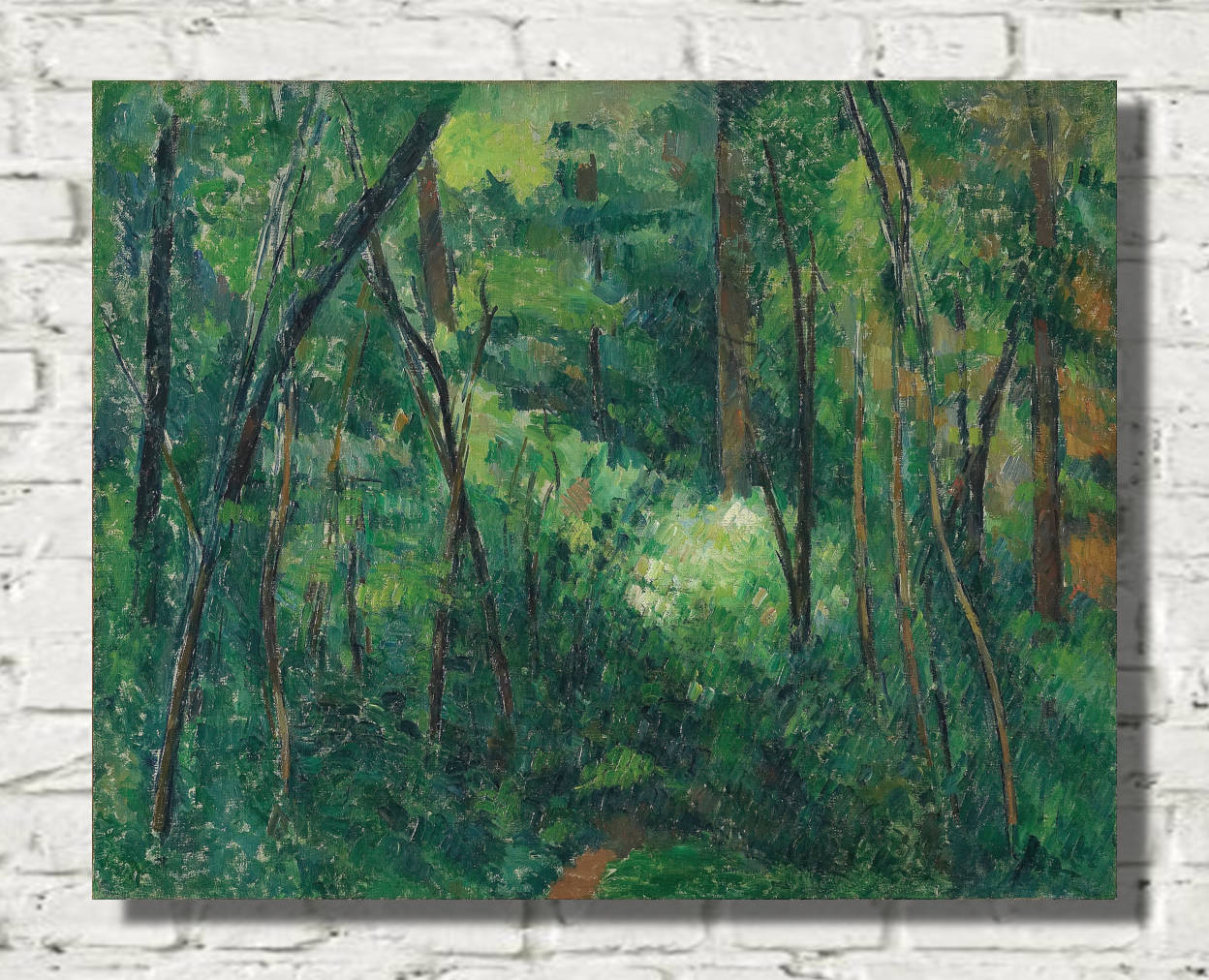 Paul Cézanne Print, Interior of a forest (1880)