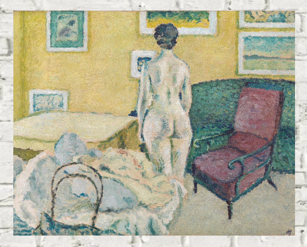 Harald Giersing, Interior with Standing Nude (1908)