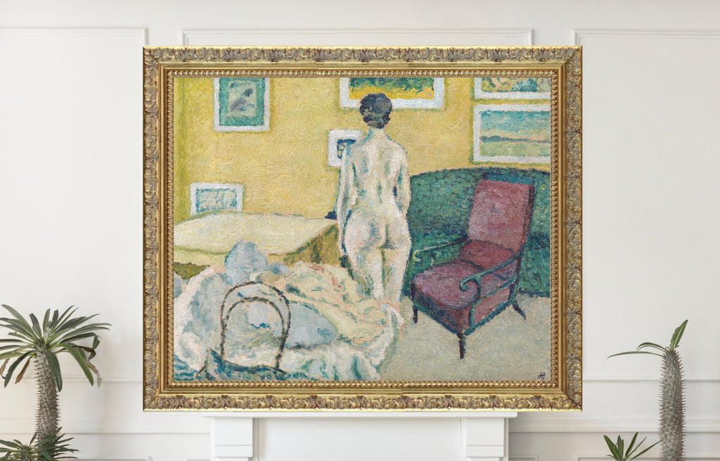 Harald Giersing, Interior with Standing Nude (1908)